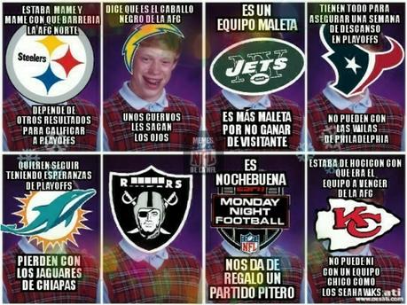 Los mejores memes NFL de la semana 16 – Temporada 2018