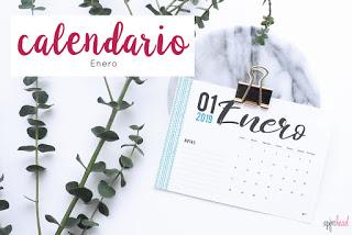 Freebie: Calendario 2019 + Enero