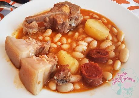 ALUBIAS BLANCAS A MI MANERA EN SLOW COOKER,  OLLA DE COCCIÓN LENTA