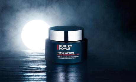 Force Supreme Black Regenerating Care, Una Noche de Descanso para la Piel Masculina de Biotherm Homme