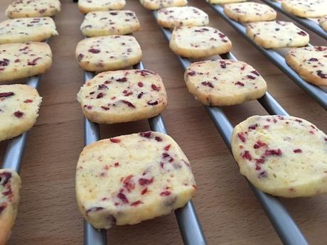 Galletas fáciles de naranja y arándanos