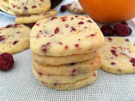 Galletas fáciles de naranja y arándanos