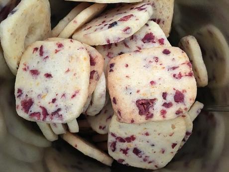 Galletas fáciles de naranja y arándanos
