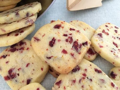 Galletas fáciles de naranja y arándanos