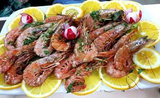 Gambas al cava // Gambas a la plancha Gambas al cava // Gambas a la plancha