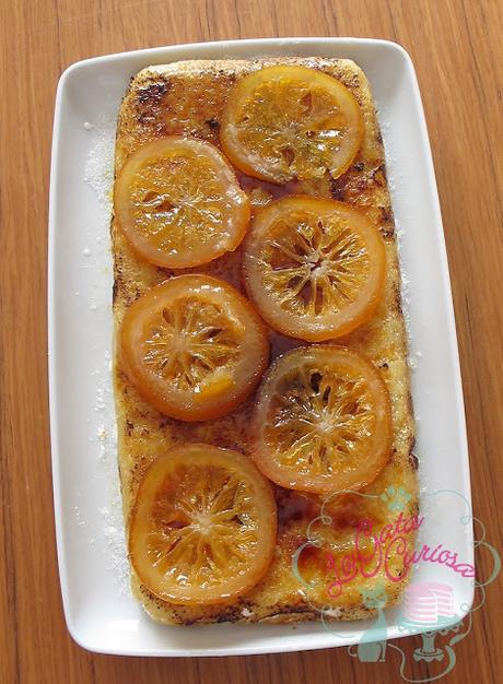 TURRÓN DE YEMA A LA NARANJA CONFITADA