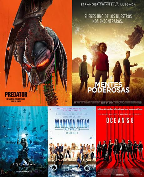Top Cinco Peores películas 2018