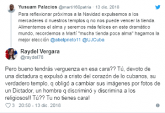 El joven comunista Yusuam Palacios critica fuertemente la Navidad en las redes