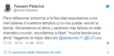 El joven comunista Yusuam Palacios critica fuertemente la Navidad en las redes