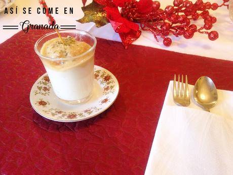 Aperitivos de gambón con salsa de cava