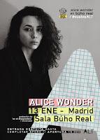 Concierto de Alice Wonder en Búho Real