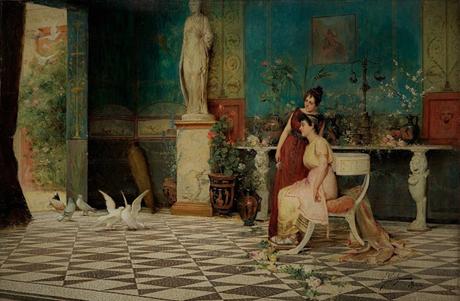 Oecus, exedra, diaeta, salones de recepción en la domus romana