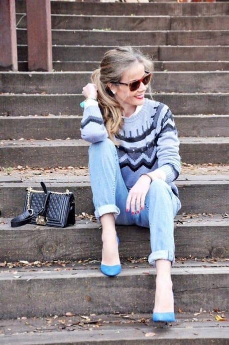 Outfits jean con  tacones