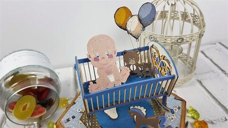 Cajita alterada de bebé con Laserowe Love