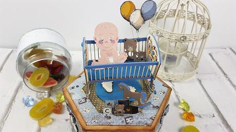 Cajita alterada de bebé con Laserowe Love