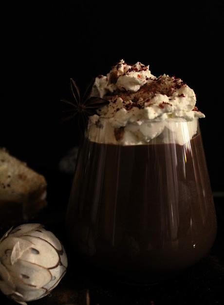 Chocolate a la taza de Navidad [con jengibre y otras especias]
