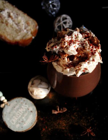 Chocolate a la taza de Navidad [con jengibre y otras especias]
