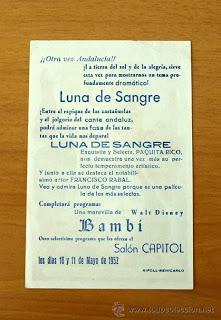 LUNA DE SANGRE (España, 1952) Drama