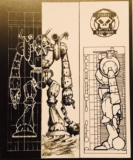 Robot Imperial para W40K, de ilustración del RT a figura actual