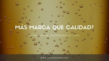 ¿Más marca que calidad? comparativa champagne vs cava