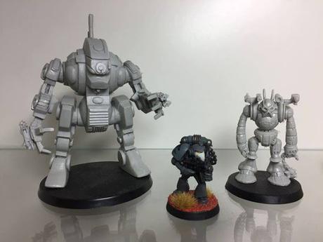 Robot Imperial para W40K, de ilustración del RT a figura actual Robot Imperial para W40K, de ilustración del RT a figura actual