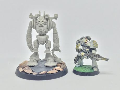 Robot Imperial para W40K, de ilustración del RT a figura actual Robot Imperial para W40K, de ilustración del RT a figura actual