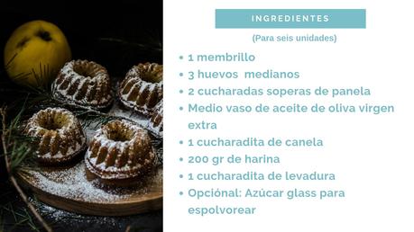 Mini Bundt Cakes de Membrillo