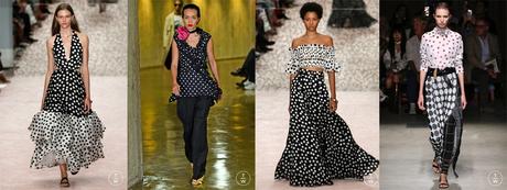 tendencias primavera verano 2019 lunares topos blanco y negro