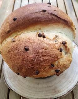 Panettone vegano con chocolate