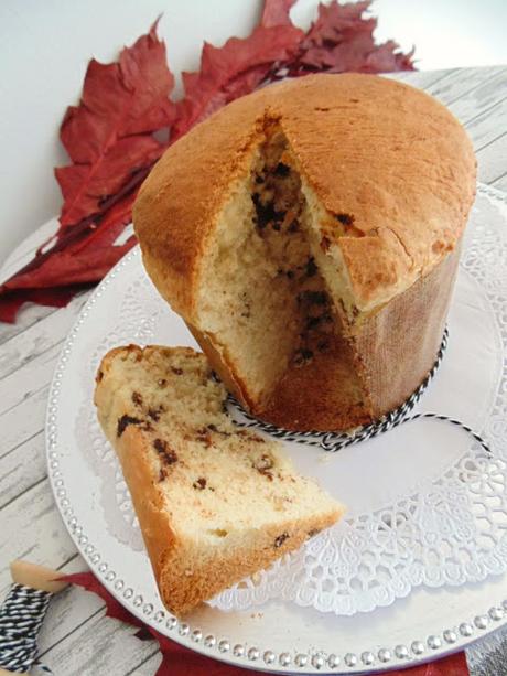 Panettone de pasas y chocolate