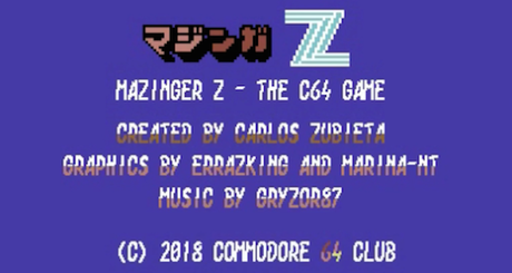 ¡Puños fuera! Ya disponible la preview de Mazinger Z - The C64 Game