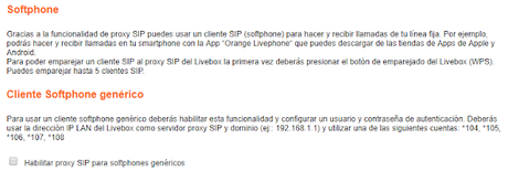 Administración Router: Softphone