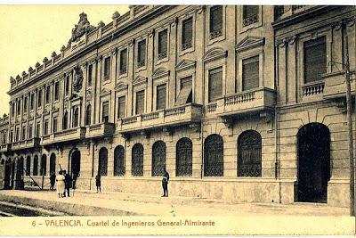 Historia del  cuartel de  Ingenieros/Zapadores de Valencia.