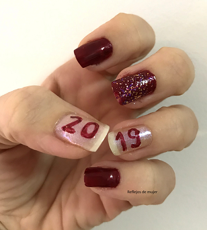 Manicura de Nochevieja para el RetoNavidad18 Manicura de Nochevieja para el RetoNavidad18