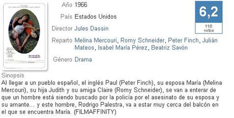 Las 10,30 de una noche de verano (Jules Dassin) 1966