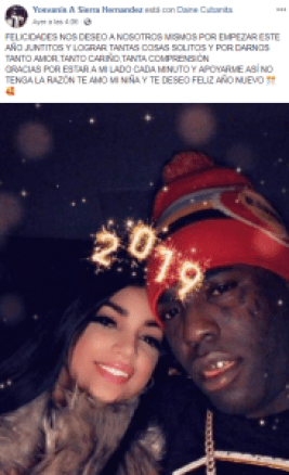 Chocolate Mc y su novia se felicitan apasionadamente por Año Nuevo