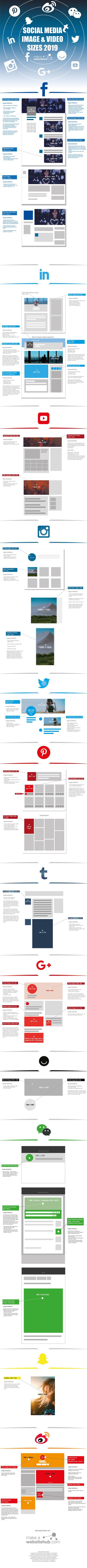 Guía para optimizar las imágenes de redes sociales 2019 [Infografía]