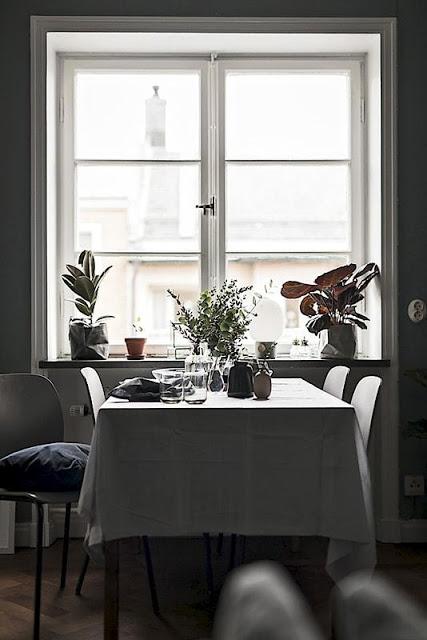 Piso nórdico de 44 m2 en gris oscuro