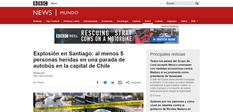 Principales medios trasandinos hablan sobre el atentado terrorista en Santiago