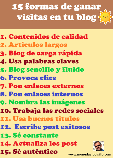 15 formas probadas de ganar visitas en tu blog