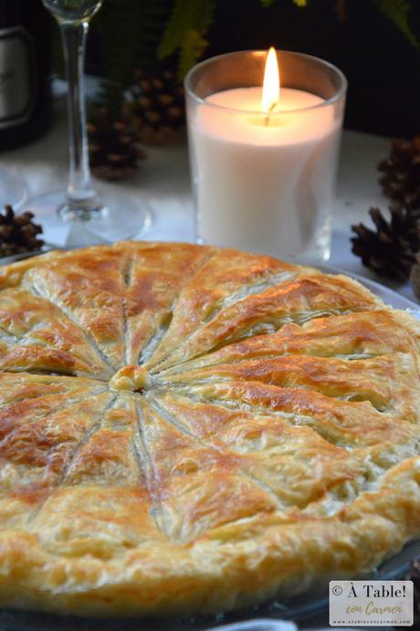 Galette des Rois de Chocolate, Avellanas y Peras Caramelizadas