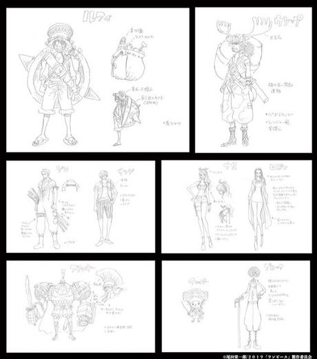 La película ''One Piece Stampede'' revela los diseños de sus protagonistas