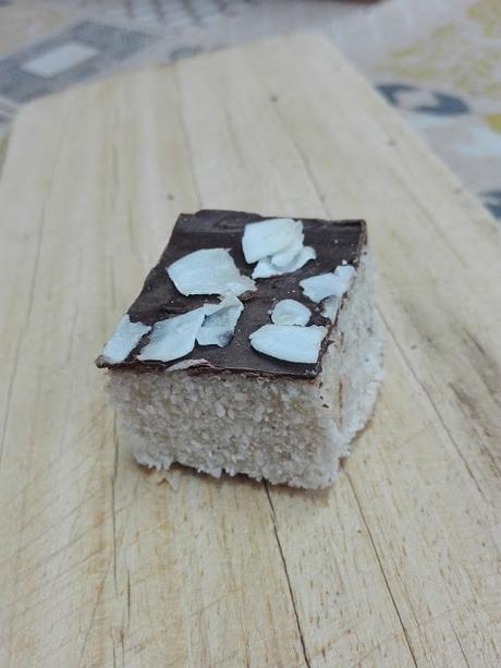 TURRÓN DE COCO Y CHOCOLATE(sin azúcar)