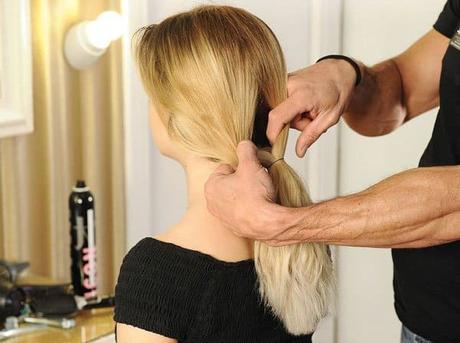 Moño bajo paso a paso