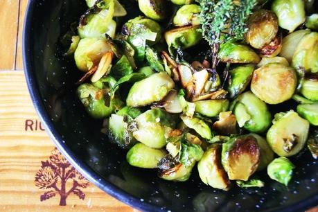 Coles de Bruselas fritas Coles de Bruselas fritas