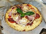 Pizza base coliflor harina