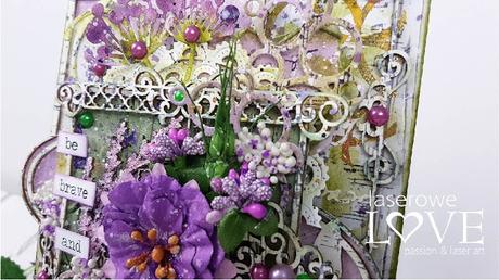 Canvas Mixed Media con Laserowe Love Canvas Mixed Media con Laserowe Love