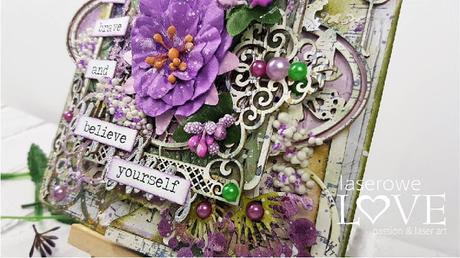 Canvas Mixed Media con Laserowe Love Canvas Mixed Media con Laserowe Love