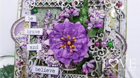 Canvas Mixed Media con Laserowe Love Canvas Mixed Media con Laserowe Love