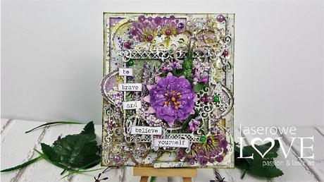 Canvas Mixed Media con Laserowe Love Canvas Mixed Media con Laserowe Love